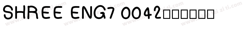 SHREE ENG7 0042字体转换